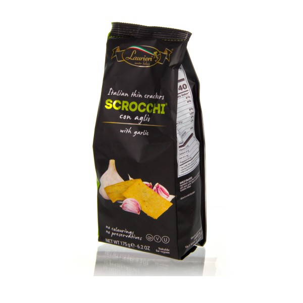 Laurieri Scrocchi con aglio - Cracker mit Knoblauch