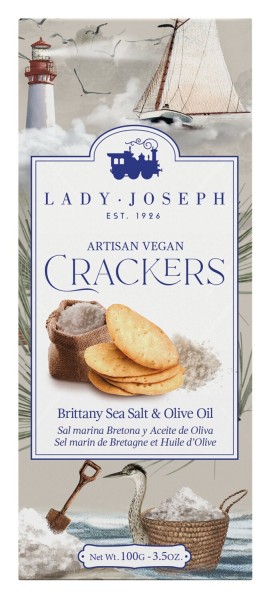 Lady Joseph Cracker mit Meersalz und Olivenöl vegan