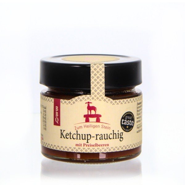 Zum heiligen Stein BBQ Ketchup rauchig mit Preiselbeeren 200g