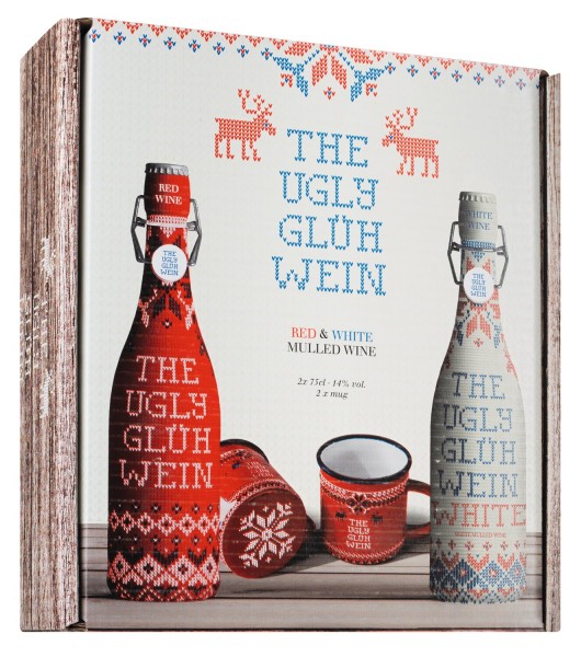 Barcelona Brands Geschenkbox The Ugly Glühwein mit Tassen