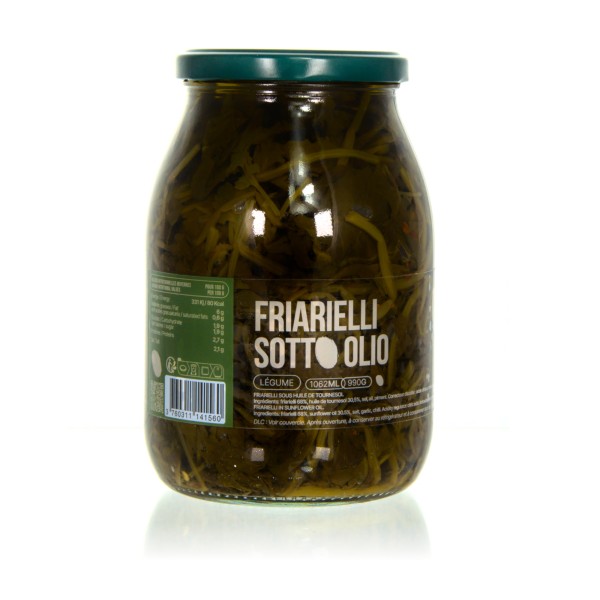 Olio di Serra Friarielli in olio di girasole - Stängelkohl in Sonnenblumenöl