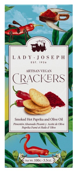 Lady Joseph Cracker mit geräuchertem Paprika und Olivenöl